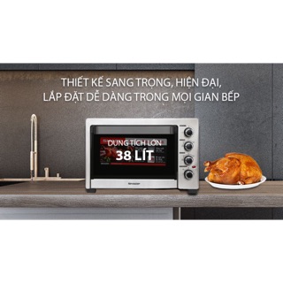 Lò nướng Sharp EO-A384RCSV-ST 38 lít
