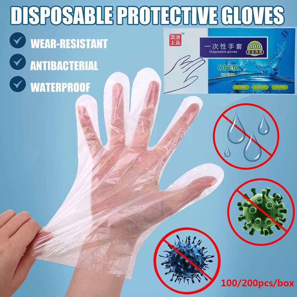 Găng Tay Phân Hủy Được Chống Tĩnh Điện Không Chạm Trong Suốt