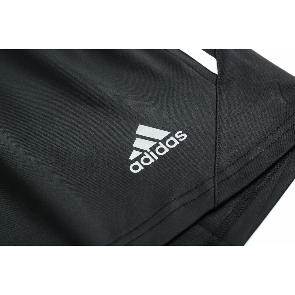 Adidas Quần áo thể thao nam dây kéo túi logo giản dị chạy bộ quần short