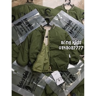 Bomber Bé Trai 2 Mặt Xanh Lá ZA