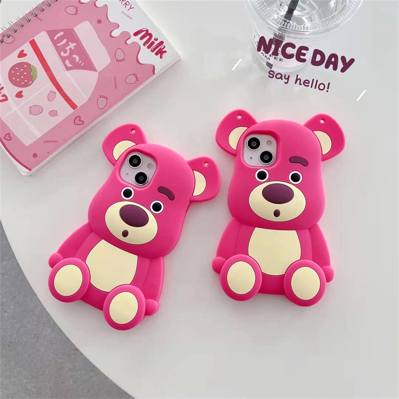 Ốp Điện Thoại In Hình Gấu Pooh/Gấu Pooh Ba Chiều Lớn Cho iPhone X XS XR 11 11ProMax 12ProMax 12Pro 12 13 13ProMax 6/7/8 Plus iPhone 6S