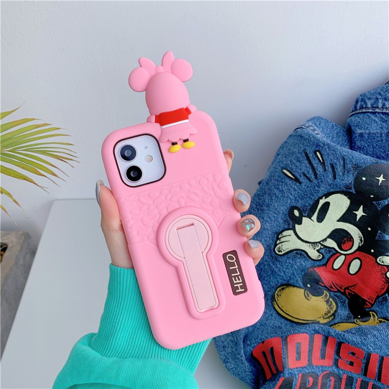 iPhone mobile phone case iPhone 11 Pro Max / iPhone12 / iPhone X / iPhone 7 Plus / iPhone 8 / iPhone 6 / iPhone 11 rotating bracket mobile phone case silicone soft shell