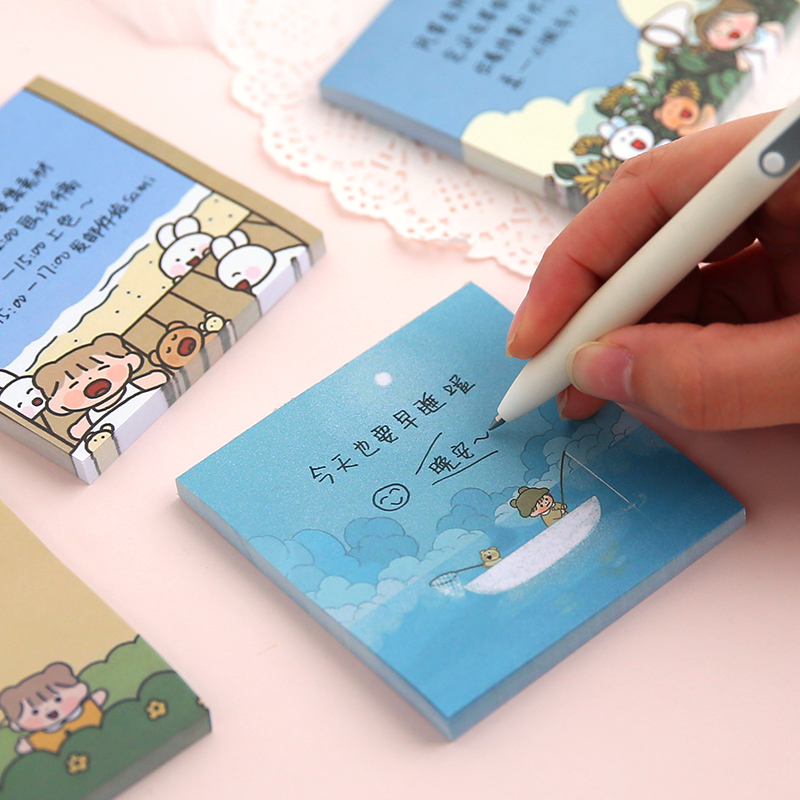 Set 60 Giấy Ghi Chú Họa Tiết Đáng Yêu