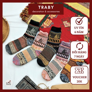 Set tất thổ cẩm thuyền buồm (5 đôi)