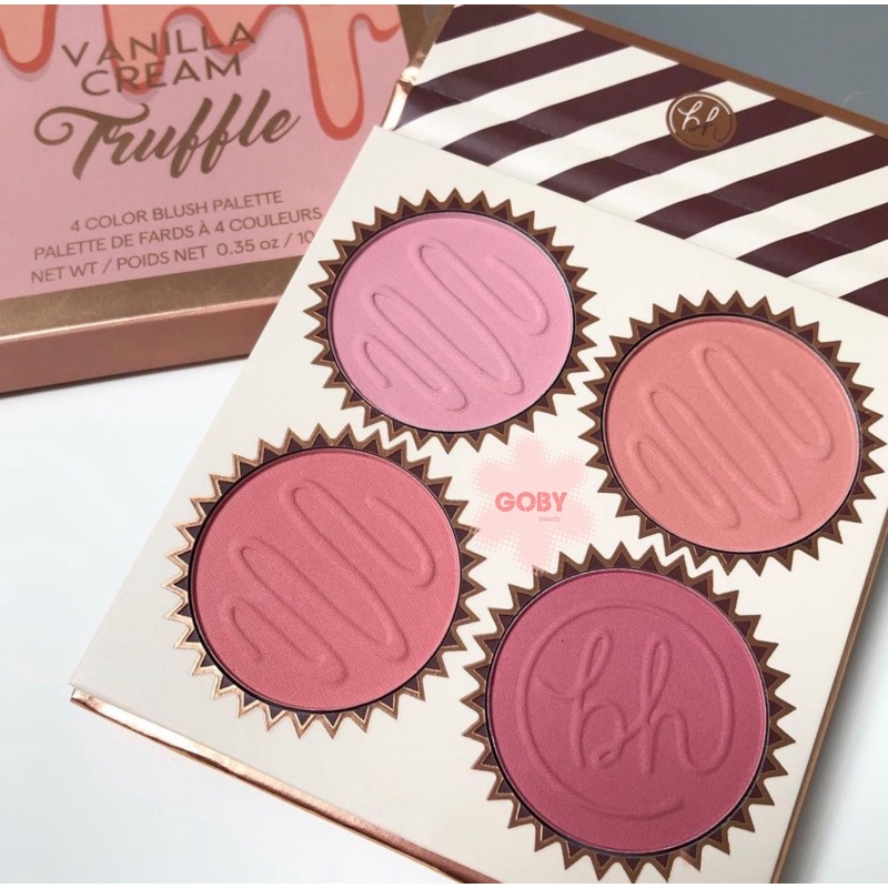[BILL US] Bảng phấn má hồng 4 ô BH Cosmetics Truffle Blush - Vanilla Cream | BigBuy360 - bigbuy360.vn