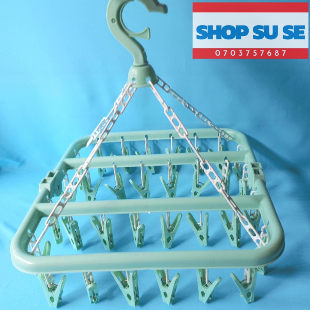 Móc phơi đồ cho bé. Loại 32 kẹp