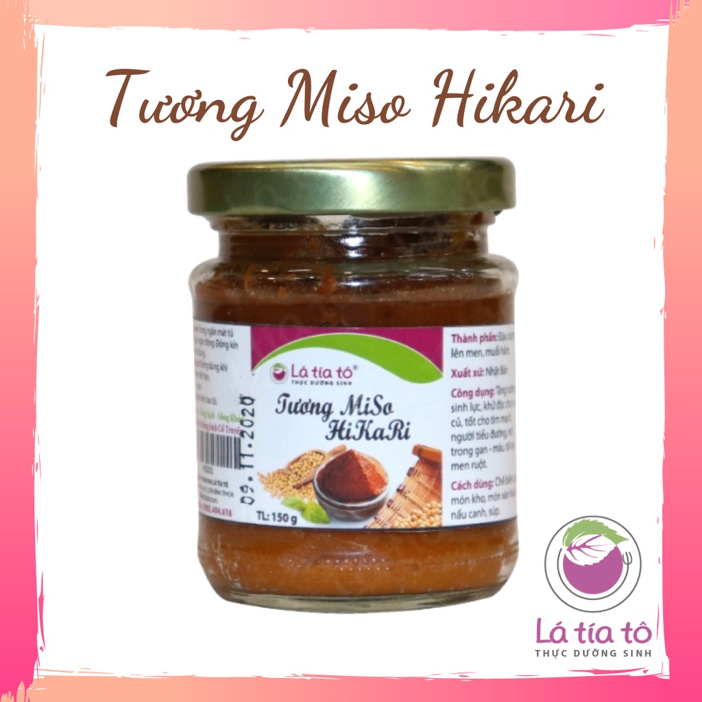 TƯƠNG MISO ĐẬU TƯƠNG HIKARI 150gr - LÁ TÍA TÔ