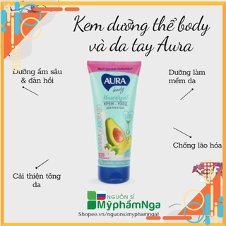 Vc Kem dưỡng thể body và da tay Aura