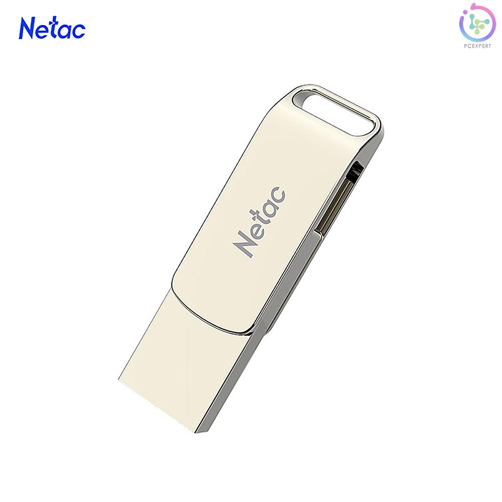 Netac U783C Type-C + USB Double Interface Flash Drive Plug &amp; Play Mobile Phone Memory Expansion U Disk Silver