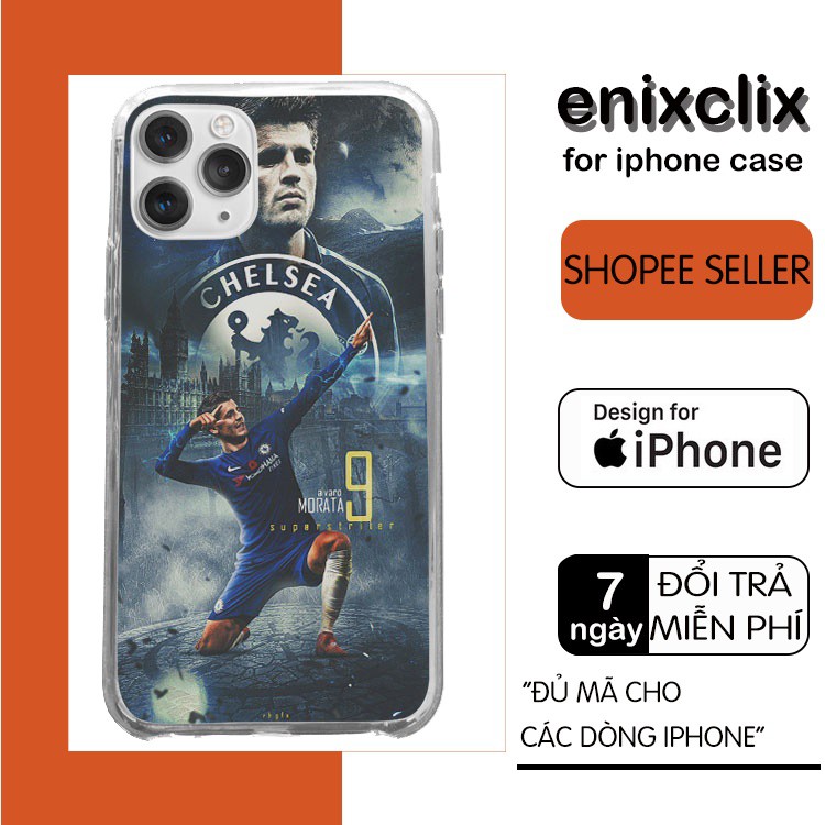 Ốp Lưng alvaro morata cây hài chelsea cho iphone 5 - iphone 13 CLS20210078