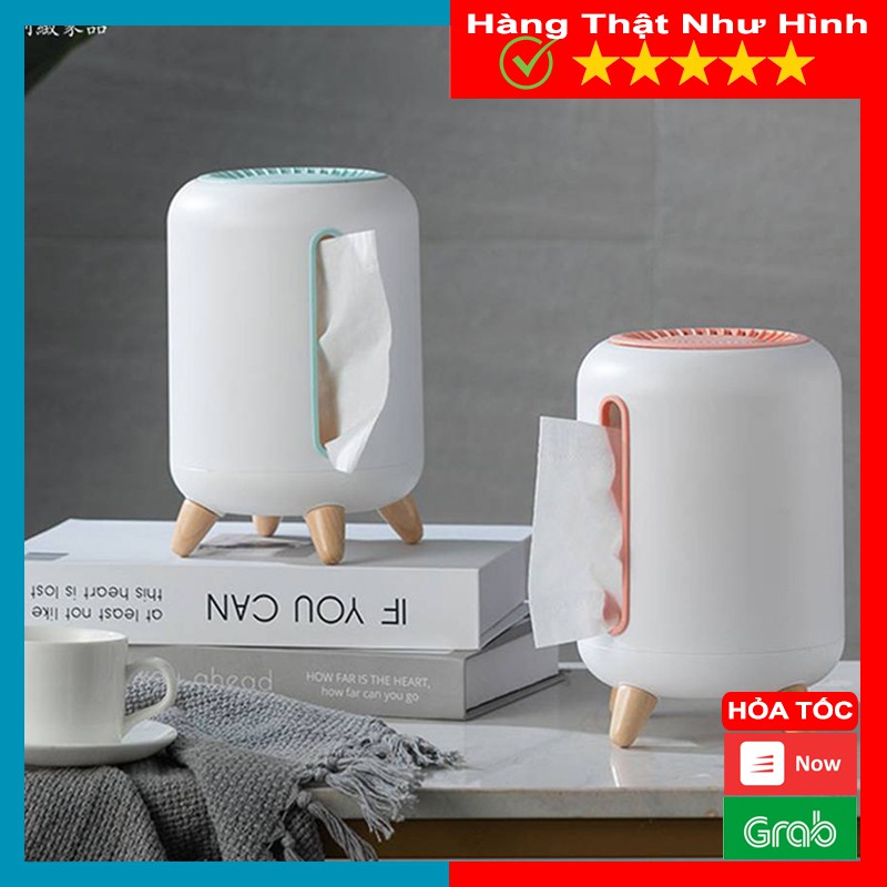 Hộp Đựng Khăn Giấy Hình Tròn Trẻ Trung Đế Gỗ Dùng Để Trang Trí Cho Ngôi Nhà Thêm Sang Trọng - MTDDT