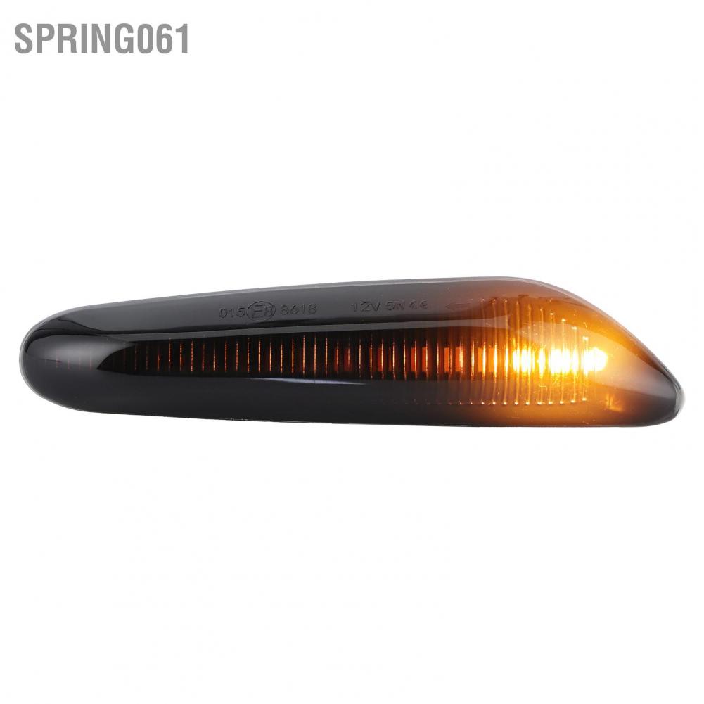 Spring061 Đèn tín hiệu rẽ Fender 3000K LED bên hông màu hổ phách Đánh dấu ống kính hun khói Phù hợp cho E60 E61 E90 E91 E81 E82 E88 E46 X3 X1