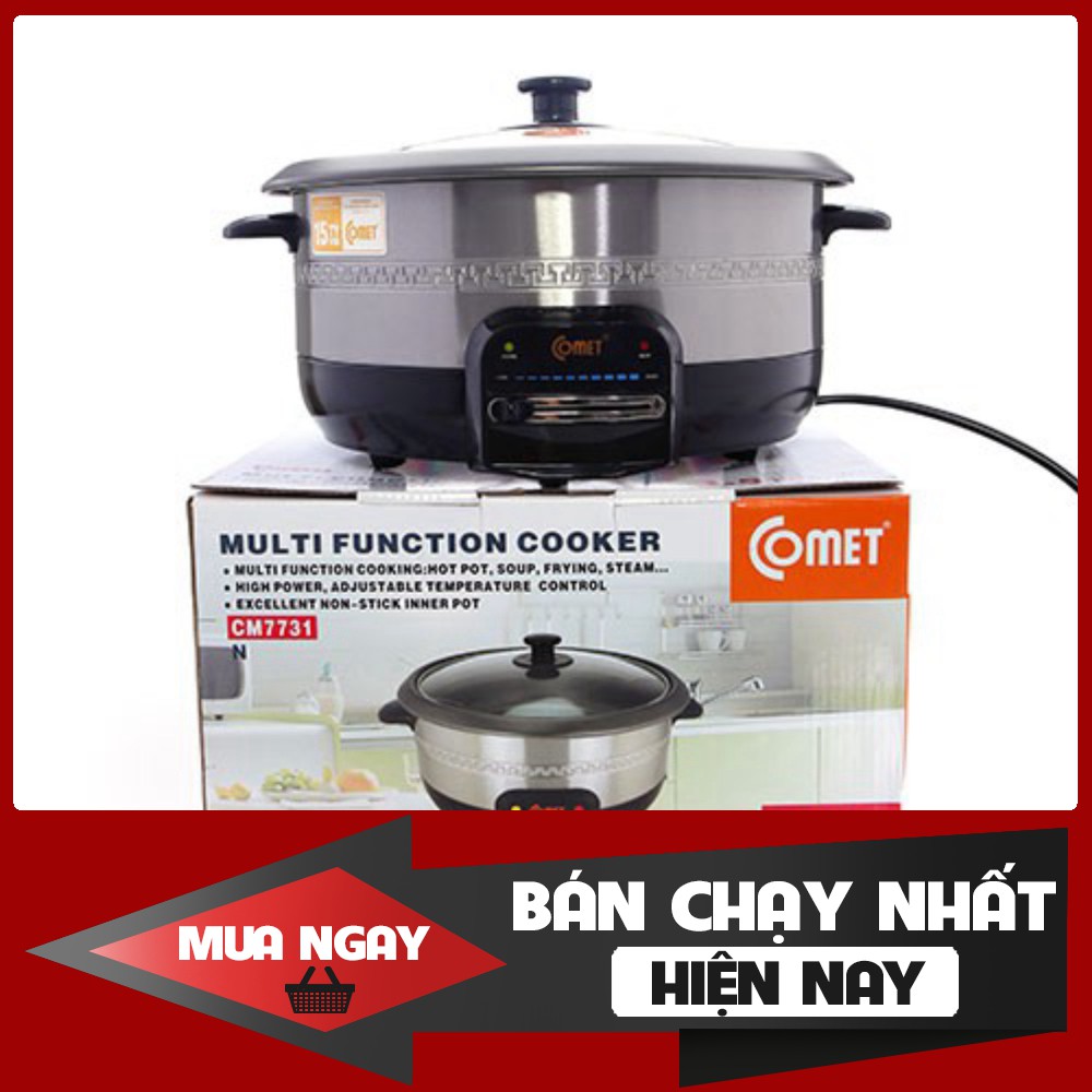 [FREESHIP] NỒI LẨU ĐIỆN COMET CM7731--3.5 LÍT - Hàng chất lượng, cam kết giá tốt nhất miền nam