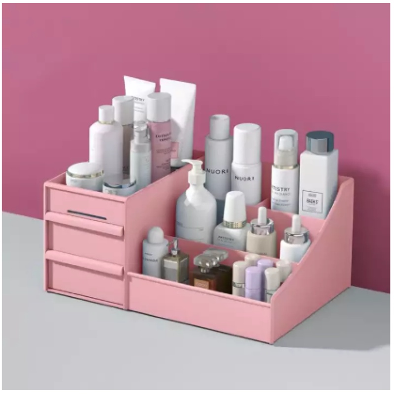 Kệ Mỹ Phẩm MiniFREESHIP Kệ Để Đồ Trang Điểm Có Kèm Gương Tai Mèo Dễ Thương