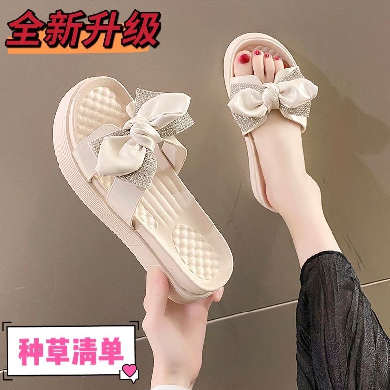 Dép Đế Dày Quai Ren Hoa Thời Trang Mùa Hè Mới