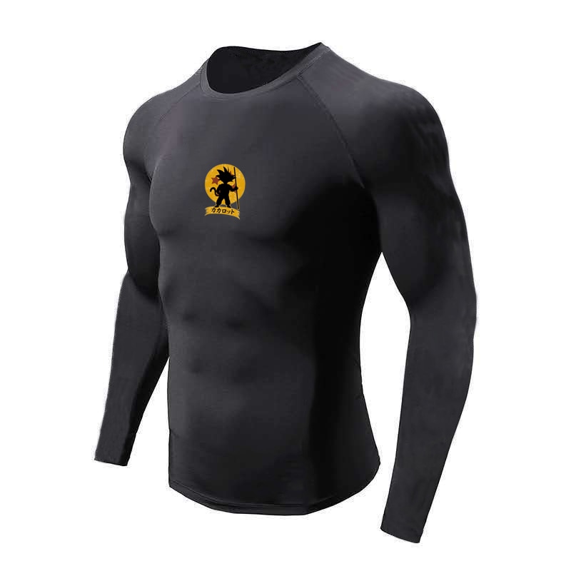 New Autumn and Winter Workout Bodybuilding Fitness Men's Long Sleeve T-shirt Breathable Casual Fashion Trend Slim Sports T Shirt