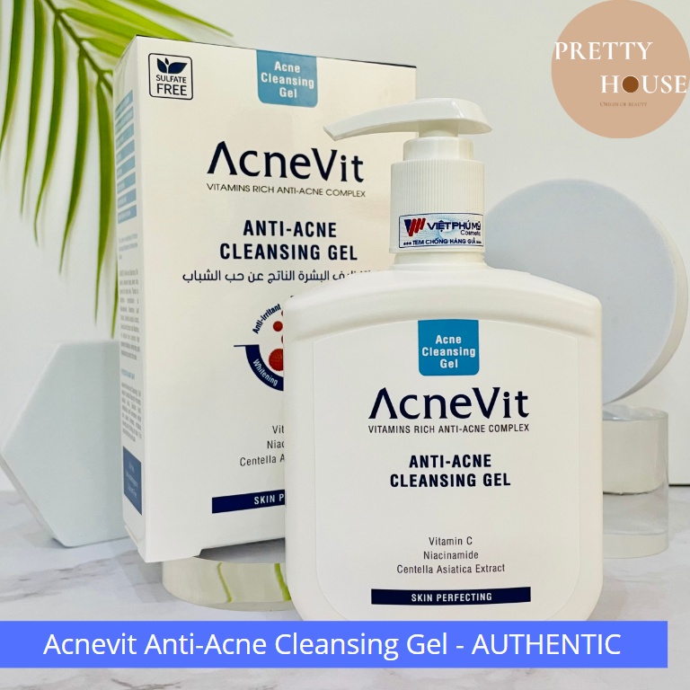 Sữa rửa mặt dành cho da mụn ACNEVIT Anti-Acne Cleansing Gel
