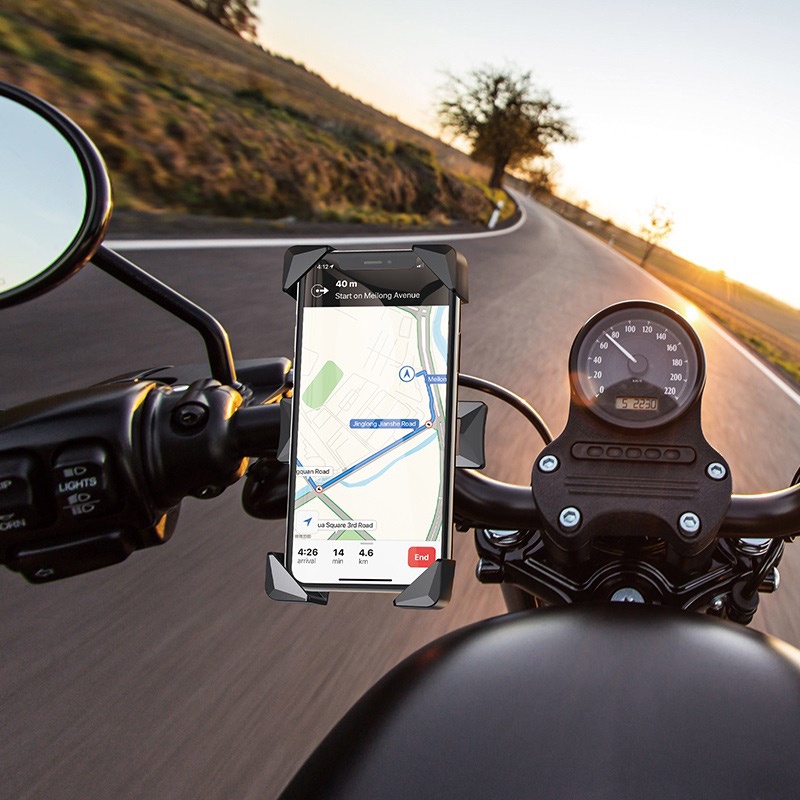 Giá đỡ điện thoại trên xe máy xe đạp HOCO CA58 chân dựng kệ đỡ cho iPhone IP 7 8 Plus X Xs 11 12 Pro Max iPad Mini