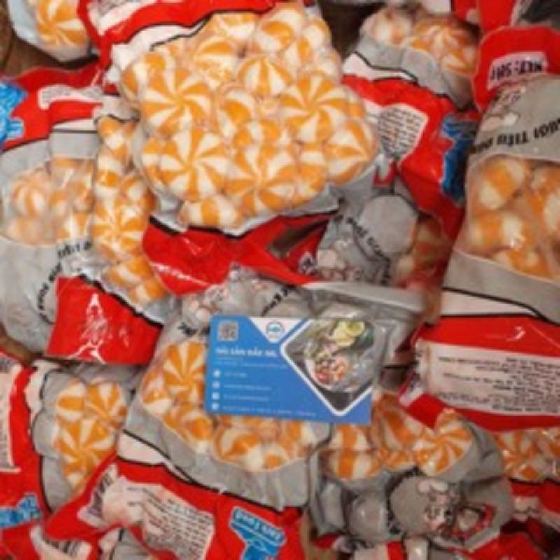 Bánh bao nhân trứng cá màu cam Phú Mark 500g hơn 20v thumbnail