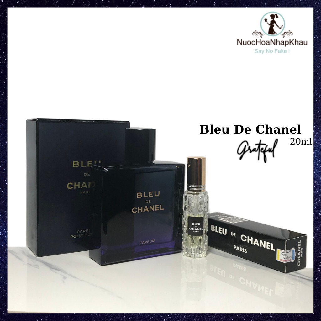 20ml-Nước hoa nam Bleu De Chanel-Nước Hoa Chanel chính hãng- Tặng quà tri ân mẫu thử 5ml