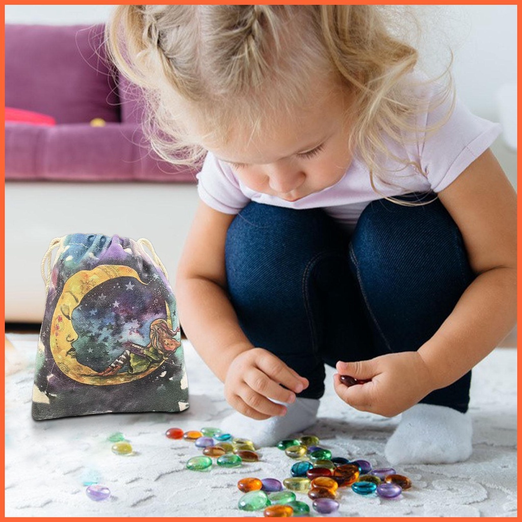 Túi Dây Rút Đựng Bài Tarot Họa Tiết Độc Đáo Nhiều Màu Sắc