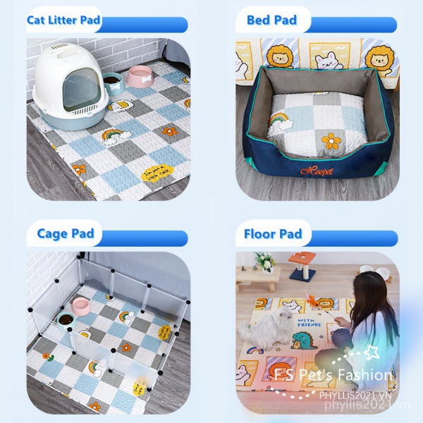 ♡ F.S ♡Thảm Trải Sàn Cho Thú Cưng Đa Chức Năng, Thảm Sofa/Mèo Con Chó/Thảm Chó Mèo Cotton/Cho Bé Bò