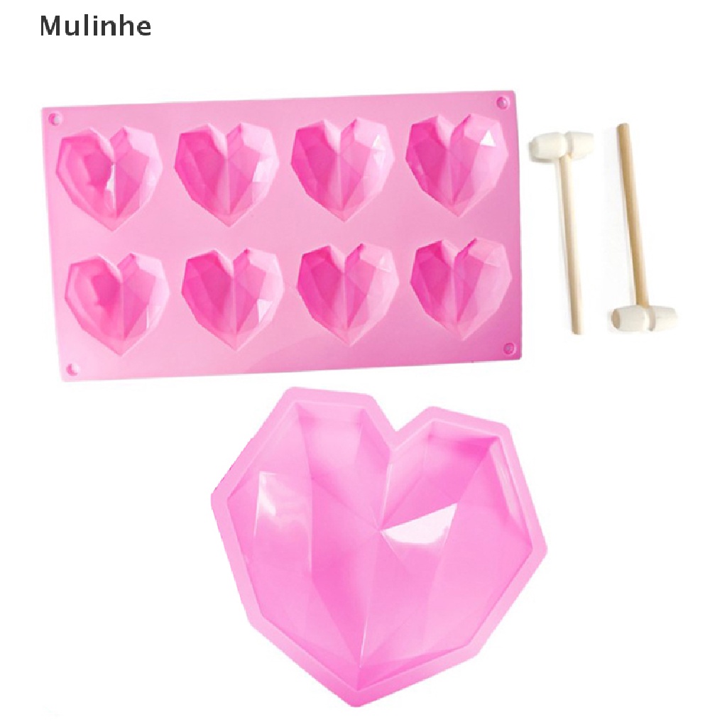 Khuôn làm bánh tạo hình trái tim 3d độc đáo tiện dụng và phụ kiện