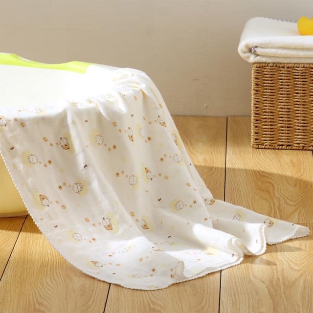Khăn tắm trẻ em - bé sơ sinh chất xô mềm mại thấm hút nhanh, thoáng khí