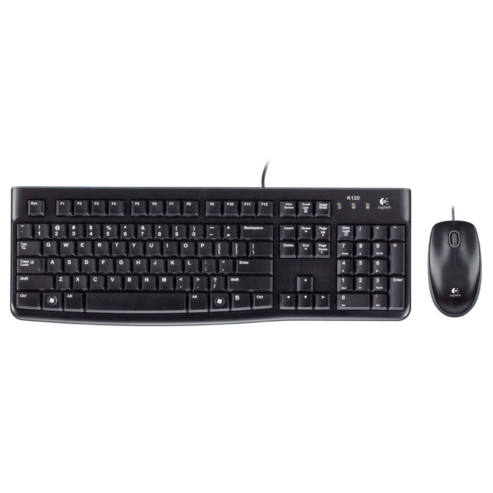 Bộ bàn phím Logitech K120 + chuột Logitech B100 - Hàng chính hãng