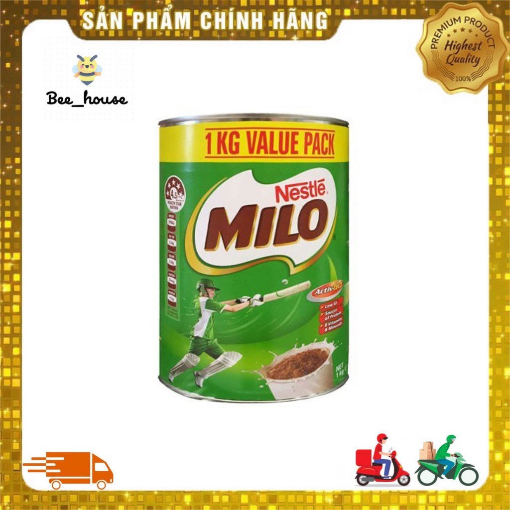 Sữa bột Milo nội địa Úc, sữa bột Úc hộp 1kg dinh dưỡng - Bee house