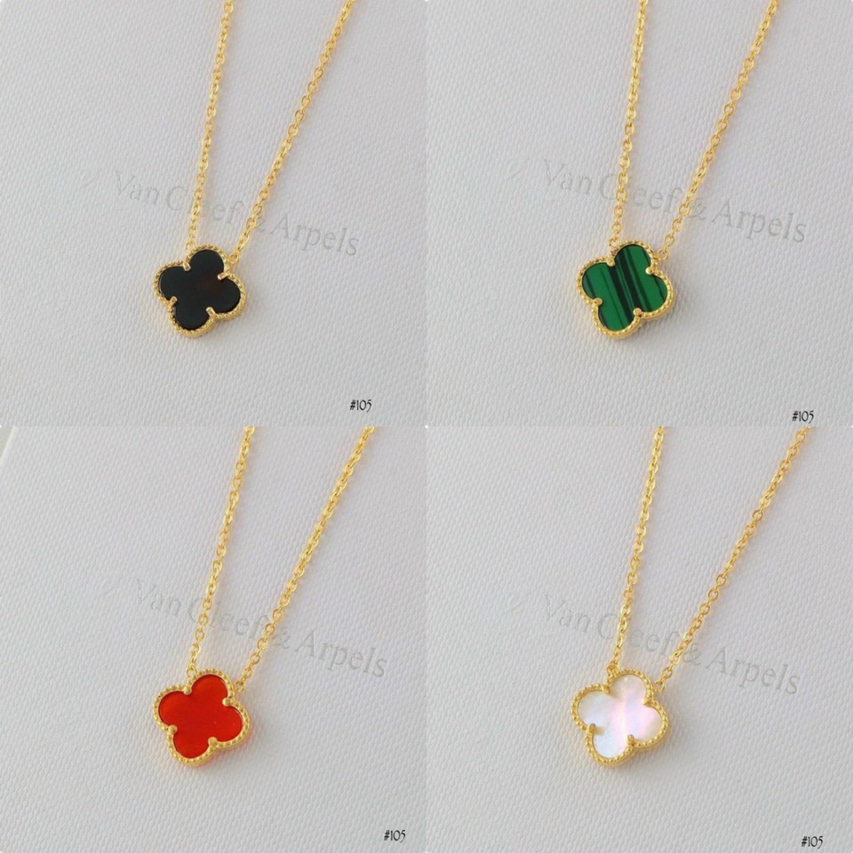 Dây Chuyền Cỏ 4 Lá Titan Ko Đen TT 4410