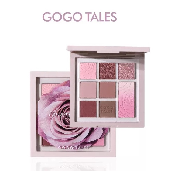 Bảng Phấn Mắt 8 Ô GOGO TALES Clouds Rose Flower Dreams GT364 - GOGOTALES