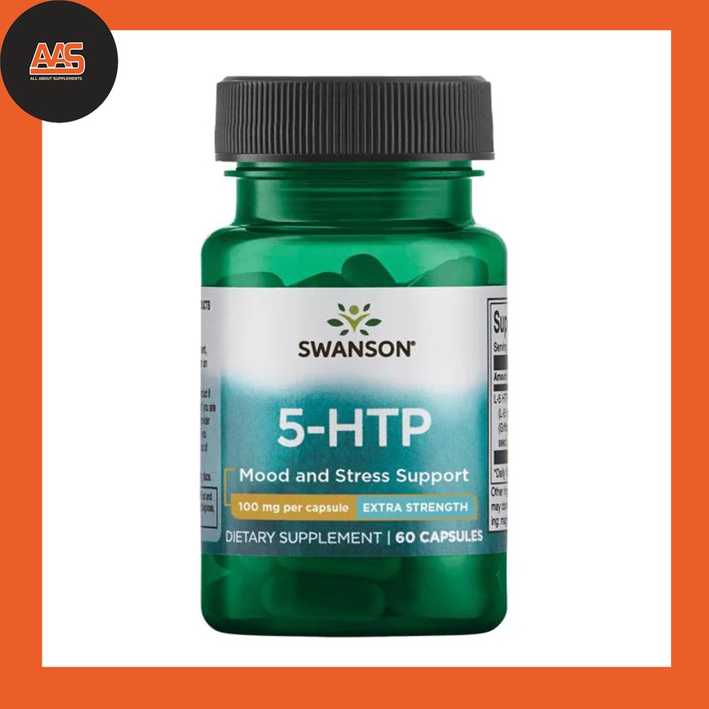 Thực Phẩm Bổ Sung Viên Uống Swanson 5-HTP 100mg - 60 Viên - Hỗ Trợ Giấc Ngủ Và Cải Thiện Tâm Trạng Tích Cực, Giảm Stress