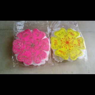 Hoa Mai Xốp Trang Trí Tết - Combo 10 mai, đào. Kèm keo  hai mặt để dán