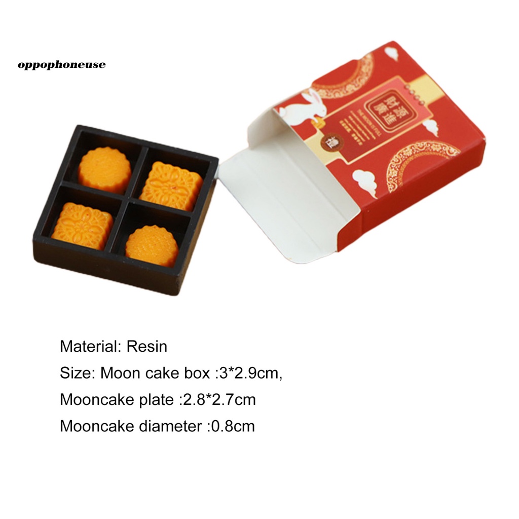 Oppo Mô Hình Bánh Trung Thu Mini Tỉ Lệ 1 / 12 Trang Trí Nhà Búp Bê