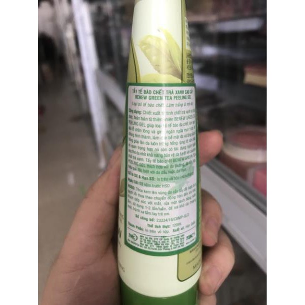 Tẩy da chết trà xanh cao cấp Hàn Quốc Benew Green Tea Peeling Gel (120ml)