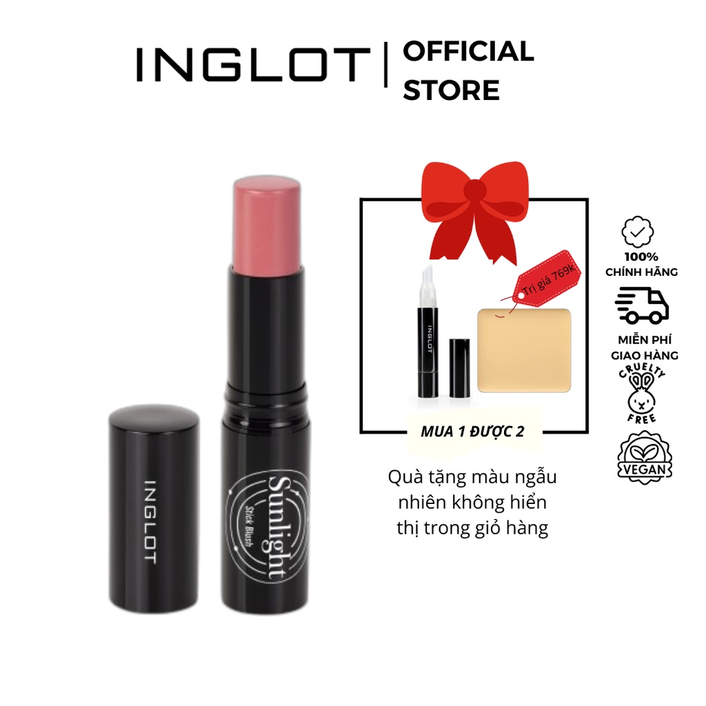 Má hồng kem dạng thỏi Sunlight Inglot (5.5g)