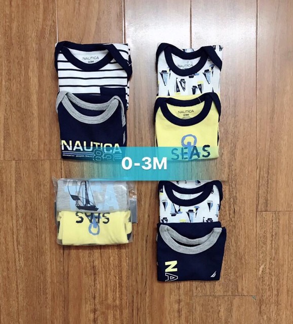 Body Bé Trai Set 3 Chiếc Nhiều Màu Nautica