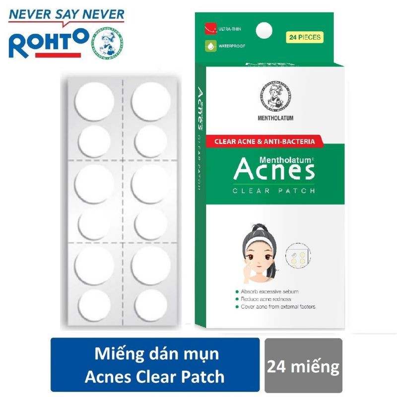 [Full Box] 24 MIẾNG DÁN MỤN ACNES CLEAR PATCH