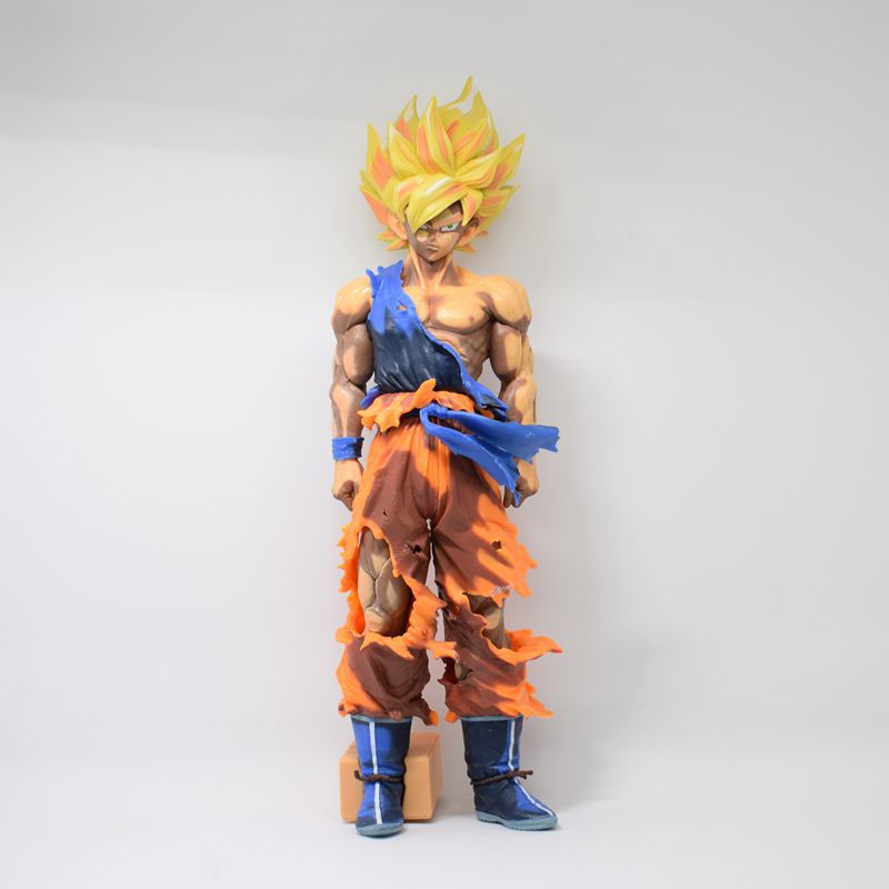 [35cm] Mô Hình tượng Nhân Vật Son Goku Super Saiyan SMSP bản màu 2D manga dimension Figure Goku Dragon Ball ss2 SMSP