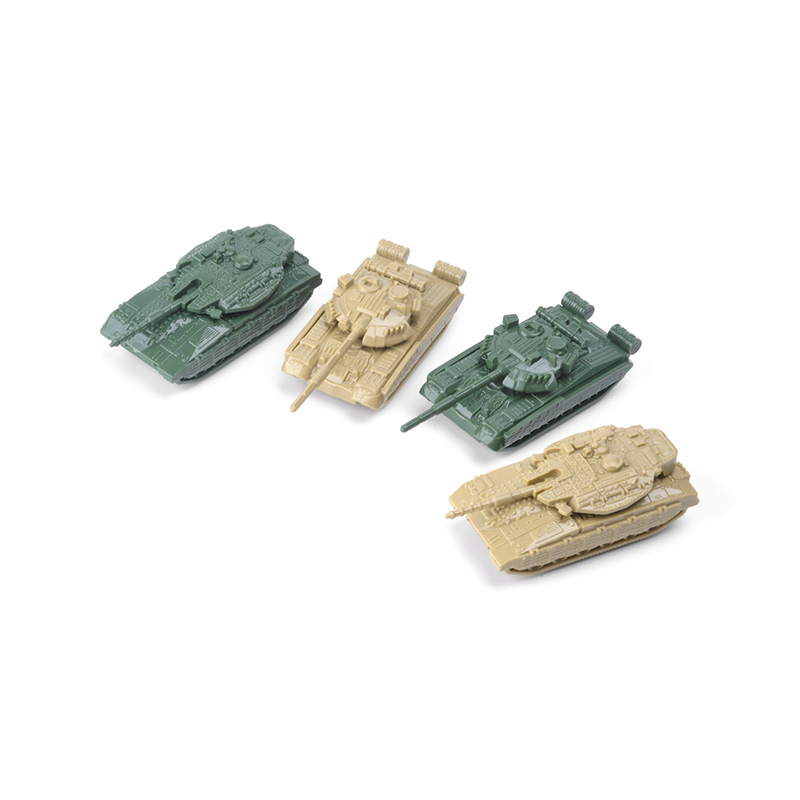 Set 4 mô hình xe tăng T-80 Liên Xô Merkava Israel MK4 thiết kế mini 4D tỷ lệ 1/144