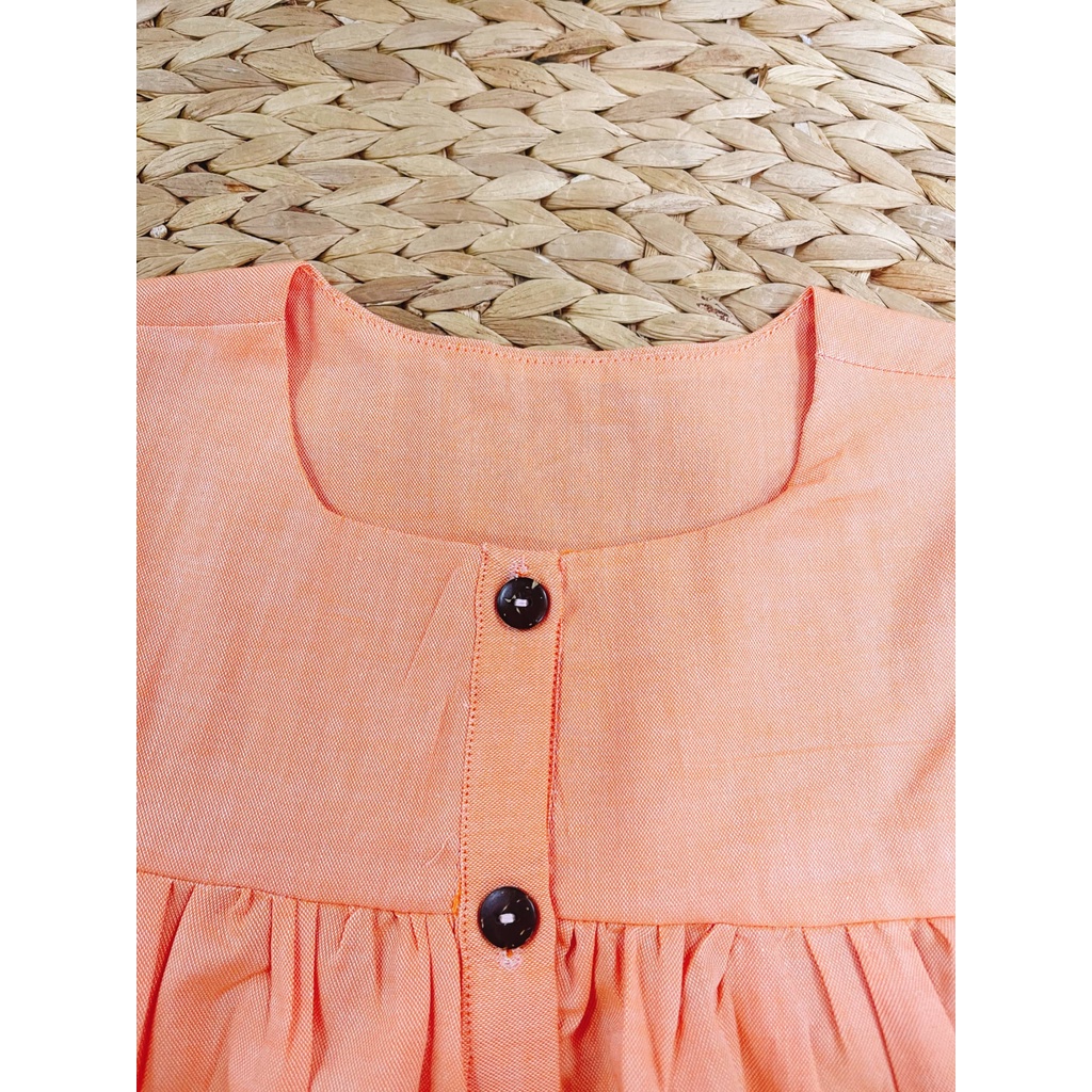 Đầm Babydoll Tay Lửng Nhiều Màu Sắc Cho Bé Gái 9kg-46kg Sora Chan - M110,M111,M112