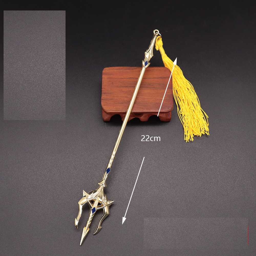 Mô hình móc khóa Hải Thần Tam Xoa Kích Đường Tam Đấu La Đại Lục 22cm