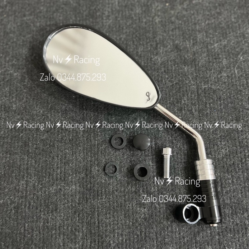 Kính kiểu giọt nước chân inox kèm bộ xoay 360 độ loại xịn