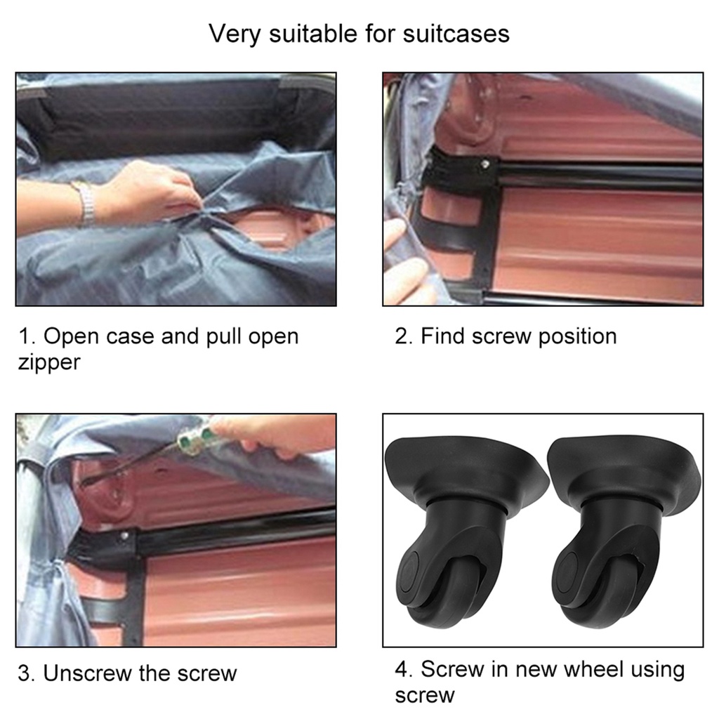 Summer062 Tắt tiếng ngoài trời Một hàng bánh xe đa năng Vali kéo thanh hộp Hộp đựng hành lý Phụ kiện