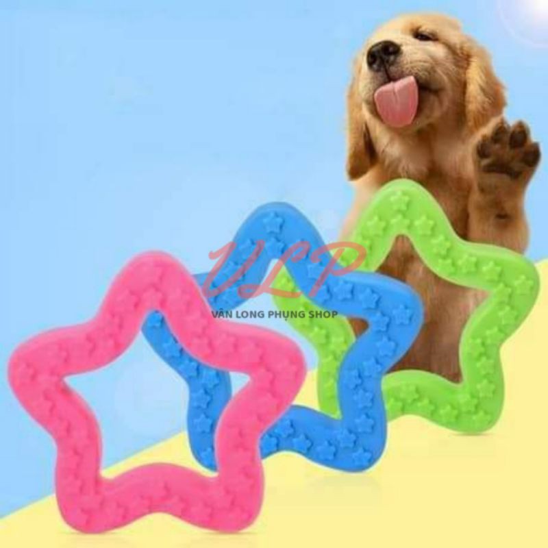 ĐỒ CHƠI GẶM CAO SU TỰ NHIÊN CHO THÚ CƯNG HÌNH NGÔI SAO