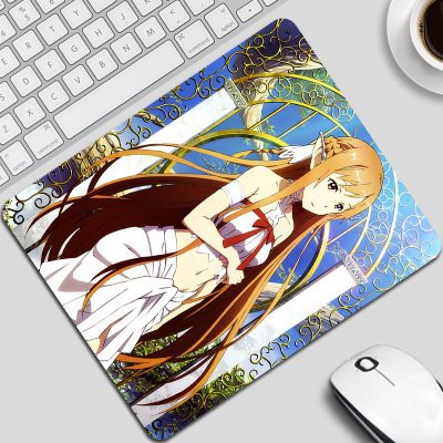 Miếng di chuột in hình Sword Art Online Asuna Kirito miếng kê chuột miếng lót chuột anime chibi tiện lợi xinh xắn