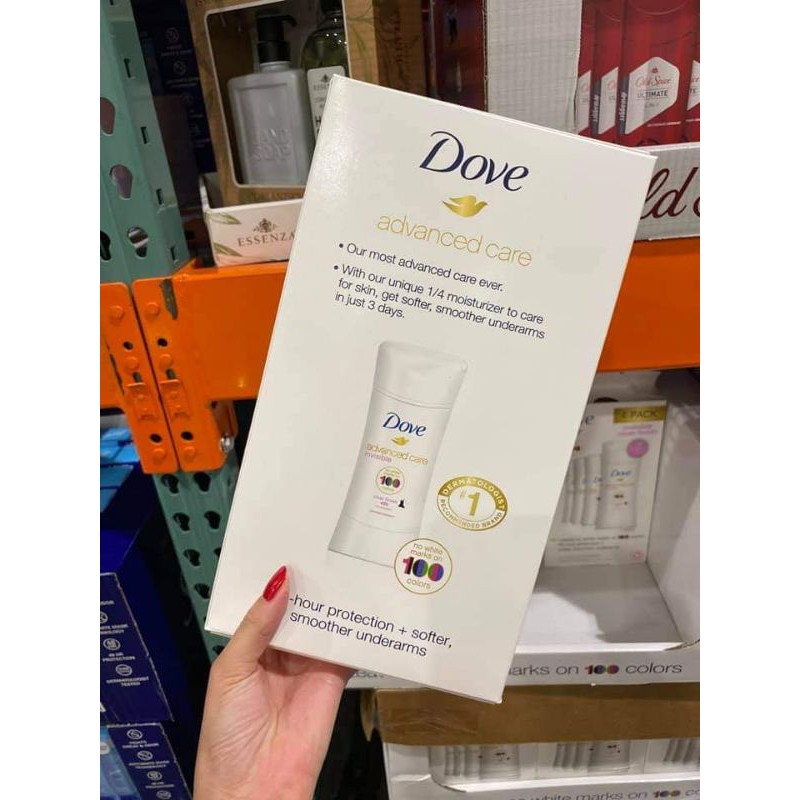 Lăn khử mùi dạng sáp Dove advanced care 48H