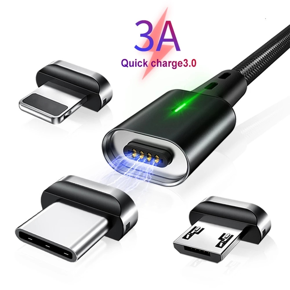 Cáp Sạc Nhanh Từ Tính 3.0 4.0 Micro USB Cho Samsung