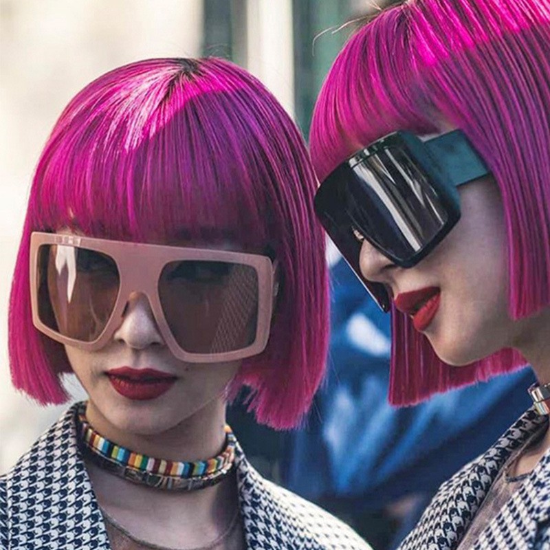 Kính Mát Gọng Vuông Phong Cách Vintage Cho Nam Và Nữ